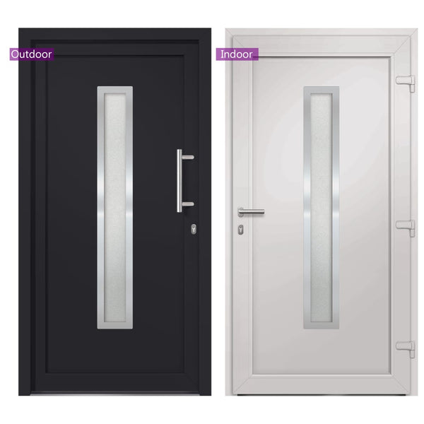 vidaXL Front Door Anthracite 98x208 cm