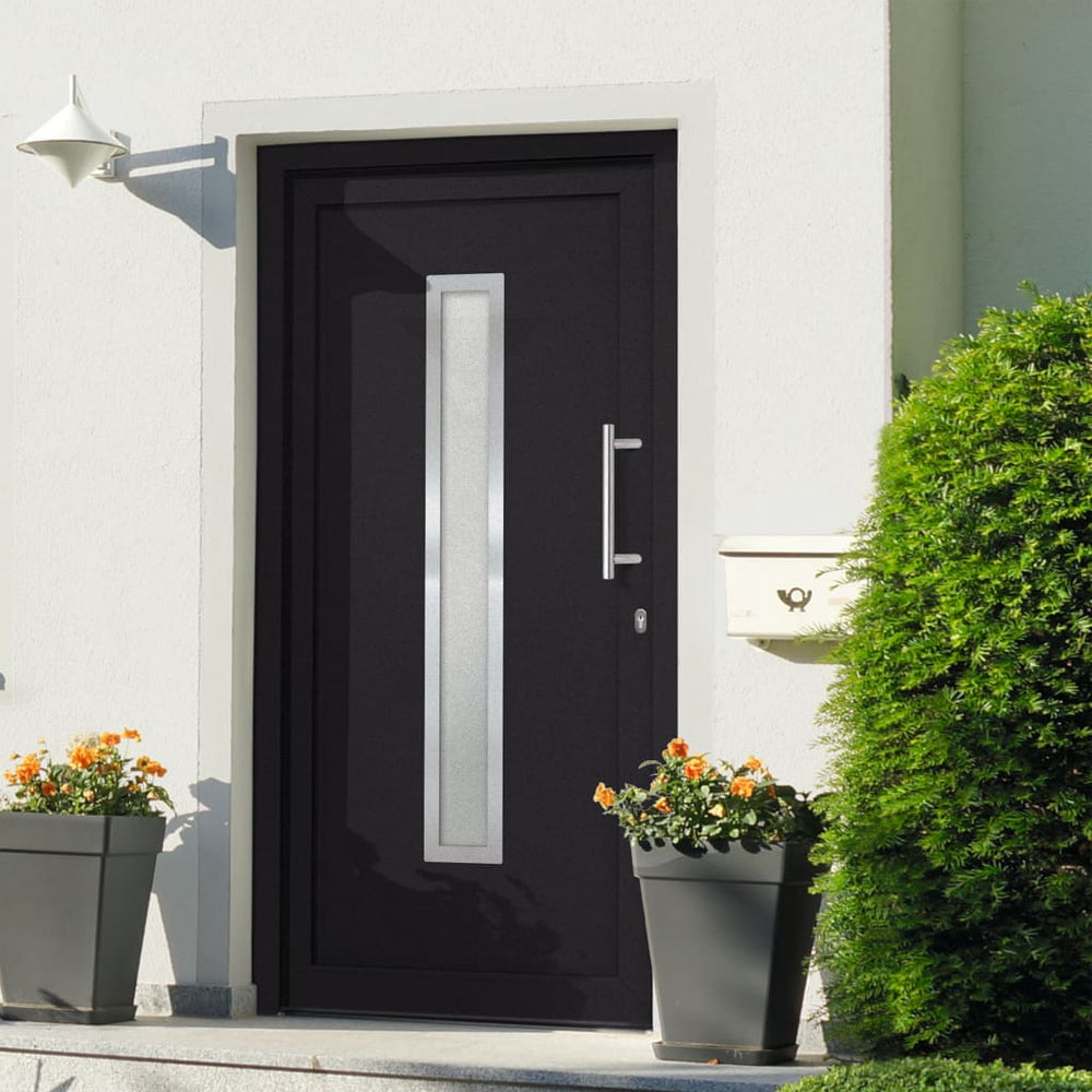 vidaXL Front Door Anthracite 98x208 cm