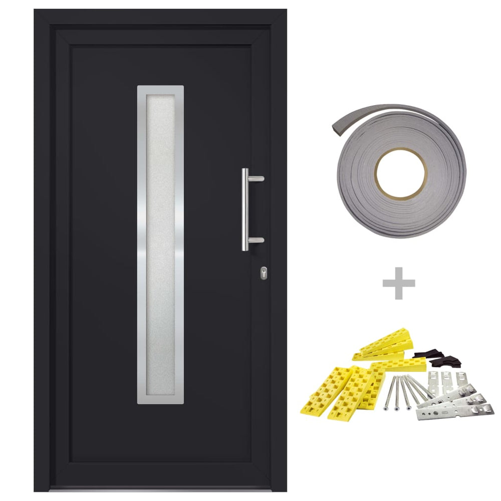 vidaXL Front Door Anthracite 108x200 cm