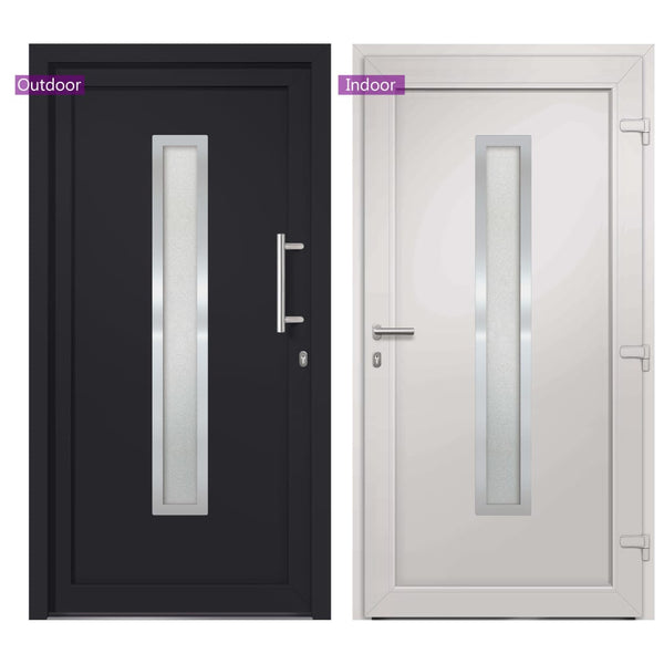 vidaXL Front Door Anthracite 108x200 cm