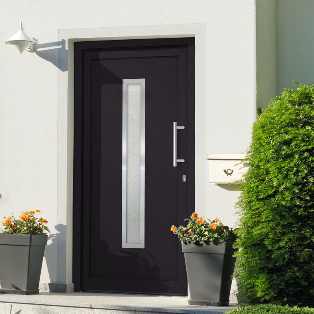 vidaXL Front Door Anthracite 108x200 cm