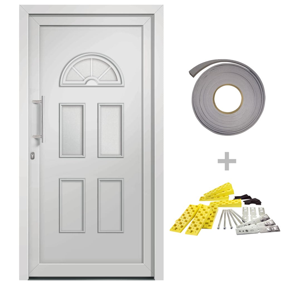 vidaXL Front Door White 98x208 cm