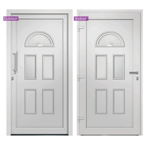vidaXL Front Door White 98x208 cm