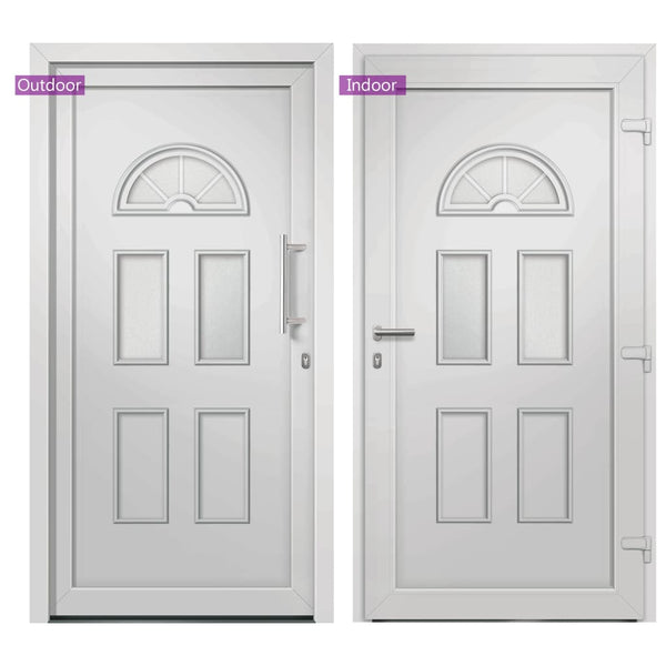 vidaXL Front Door White 98x208 cm