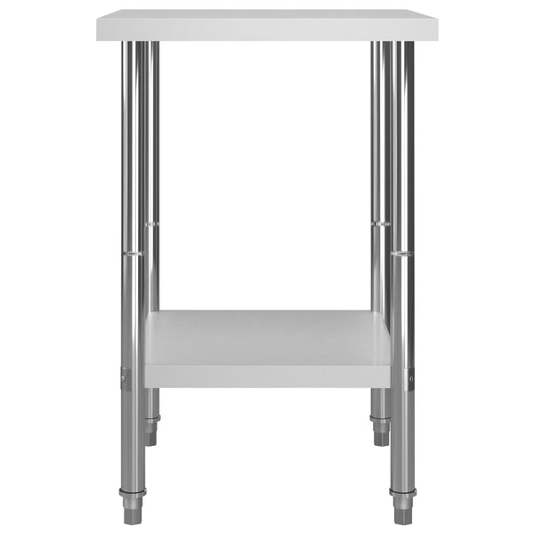 vidaXL Kitchen Work Table 60 x 60 x 85 cm Stainless Steel