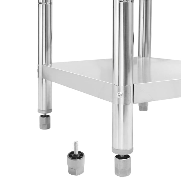 vidaXL Kitchen Work Table 60 x 60 x 85 cm Stainless Steel