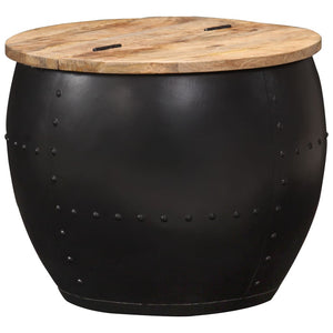 vidaXL Round Coffee Table 53x43 cm Solid Mango Wood