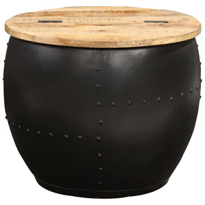 vidaXL Round Coffee Table 53x43 cm Solid Mango Wood
