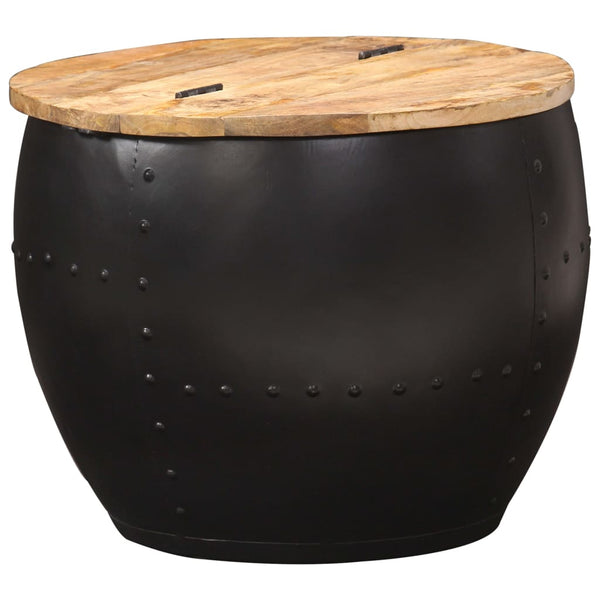 vidaXL Round Coffee Table 53x43 cm Solid Mango Wood