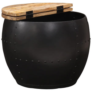 vidaXL Round Coffee Table 53x43 cm Solid Mango Wood