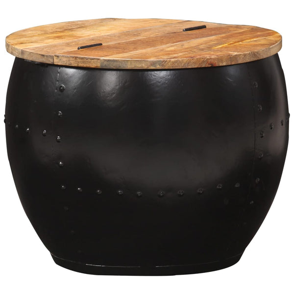 vidaXL Round Coffee Table 53x43 cm Solid Mango Wood