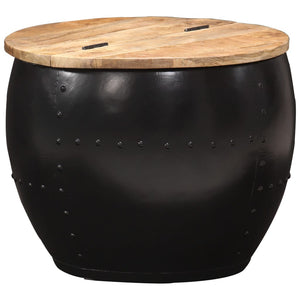 vidaXL Round Coffee Table 53x43 cm Solid Mango Wood