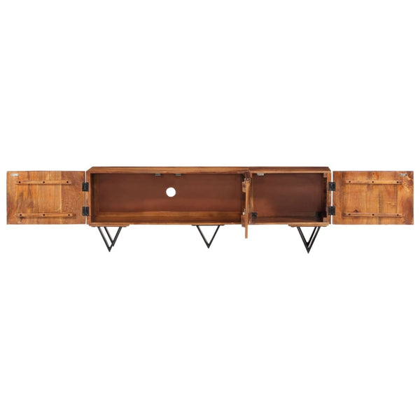 TV-Schrank 140x30x46 cm Massivholz Mango