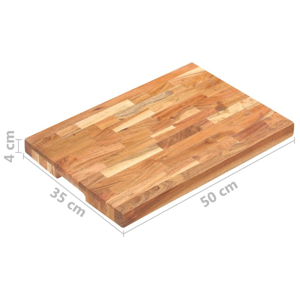vidaXL Butcher Block 50x35x4 cm Solid Acacia Wood
