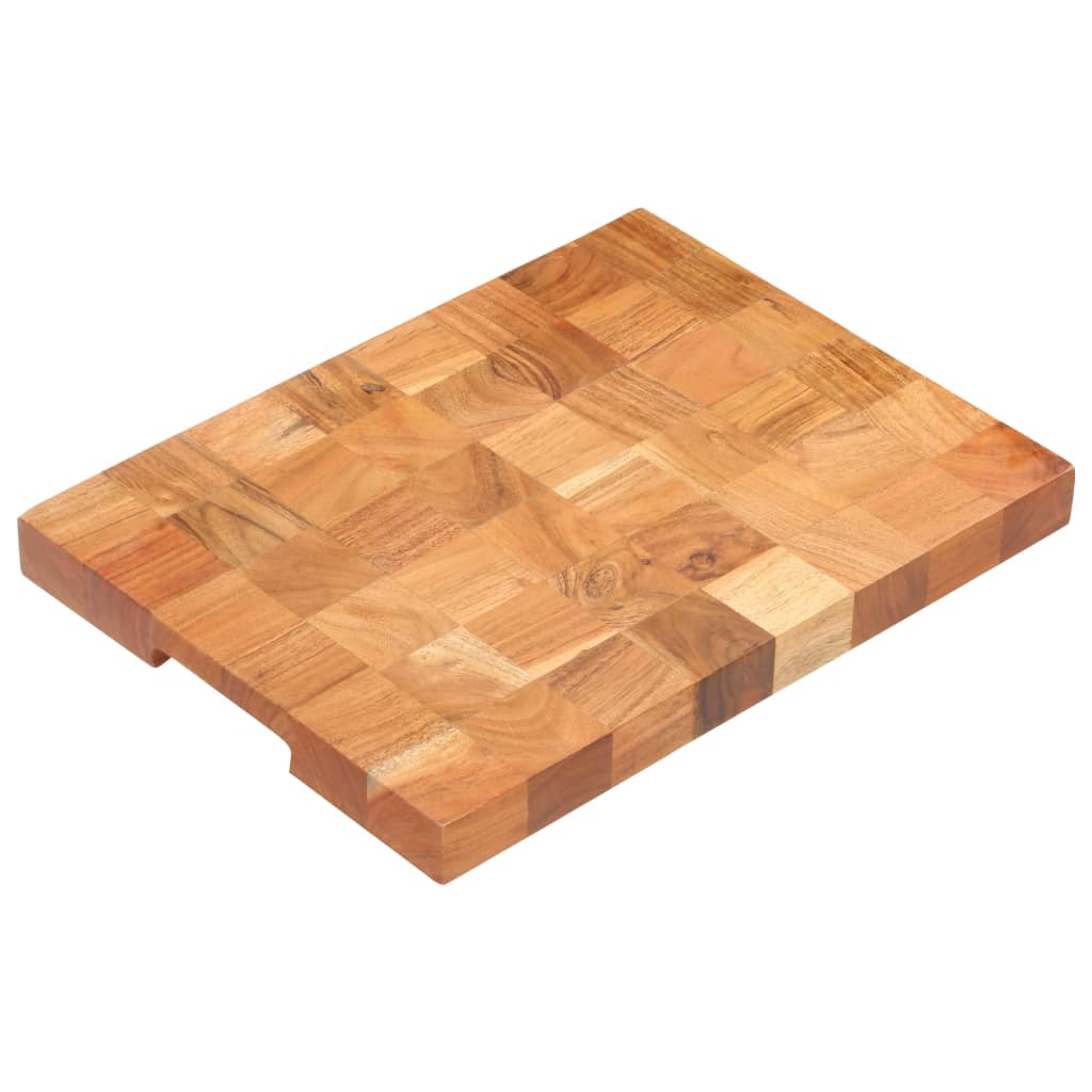 vidaXL Chopping Block 40x30x3.8 cm Solid Acacia Wood