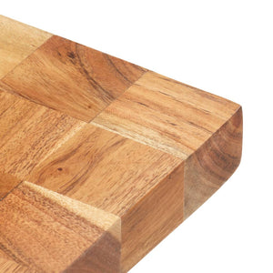 vidaXL Chopping Block 40x30x3.8 cm Solid Acacia Wood