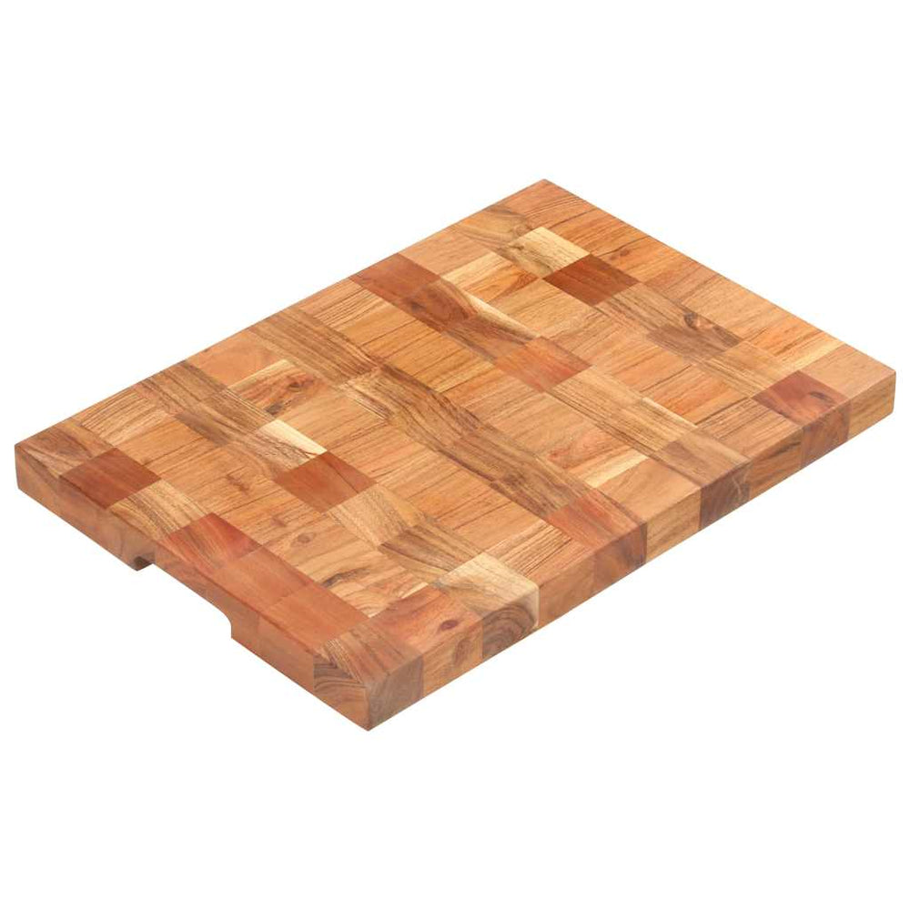 vidaXL Chopping Block 50×30×3.8 cm Solid Acacia Wood