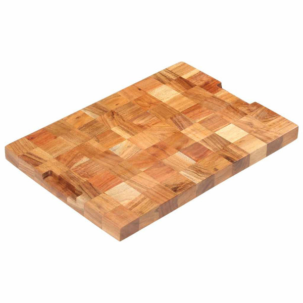 vidaXL Chopping Block 50×30×3.8 cm Solid Acacia Wood