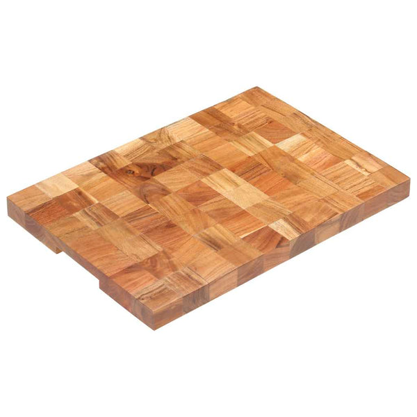 vidaXL Chopping Block 50×30×3.8 cm Solid Acacia Wood