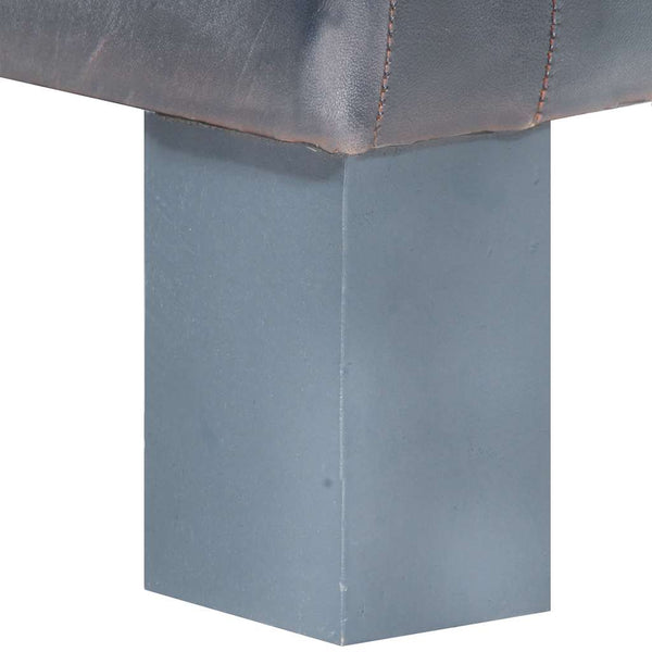 vidaXL Armchair Grey Genuine Leather