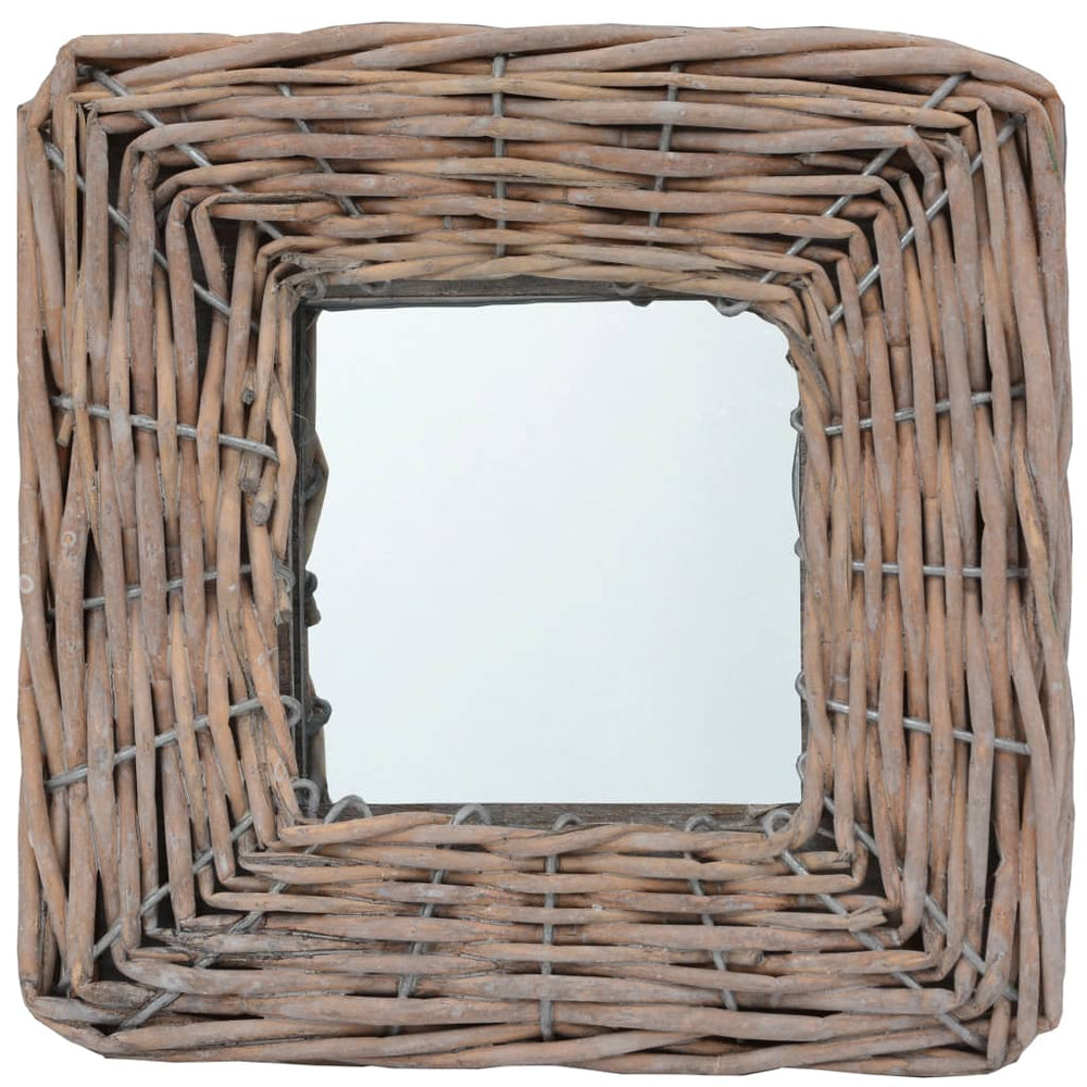vidaXL Mirrors 3 pcs. 15x15 cm Willow