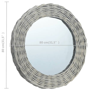 vidaXL Mirror 80 cm Willow