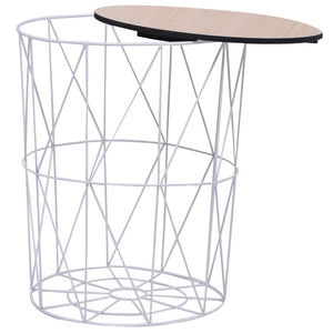 vidaXL Coffee Table White Ø 47 cm