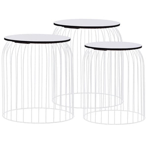 vidaXL Coffee Tables 3 pcs. White