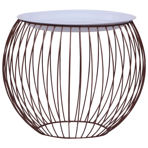 vidaXL Coffee Table Golden Ø 41 cm