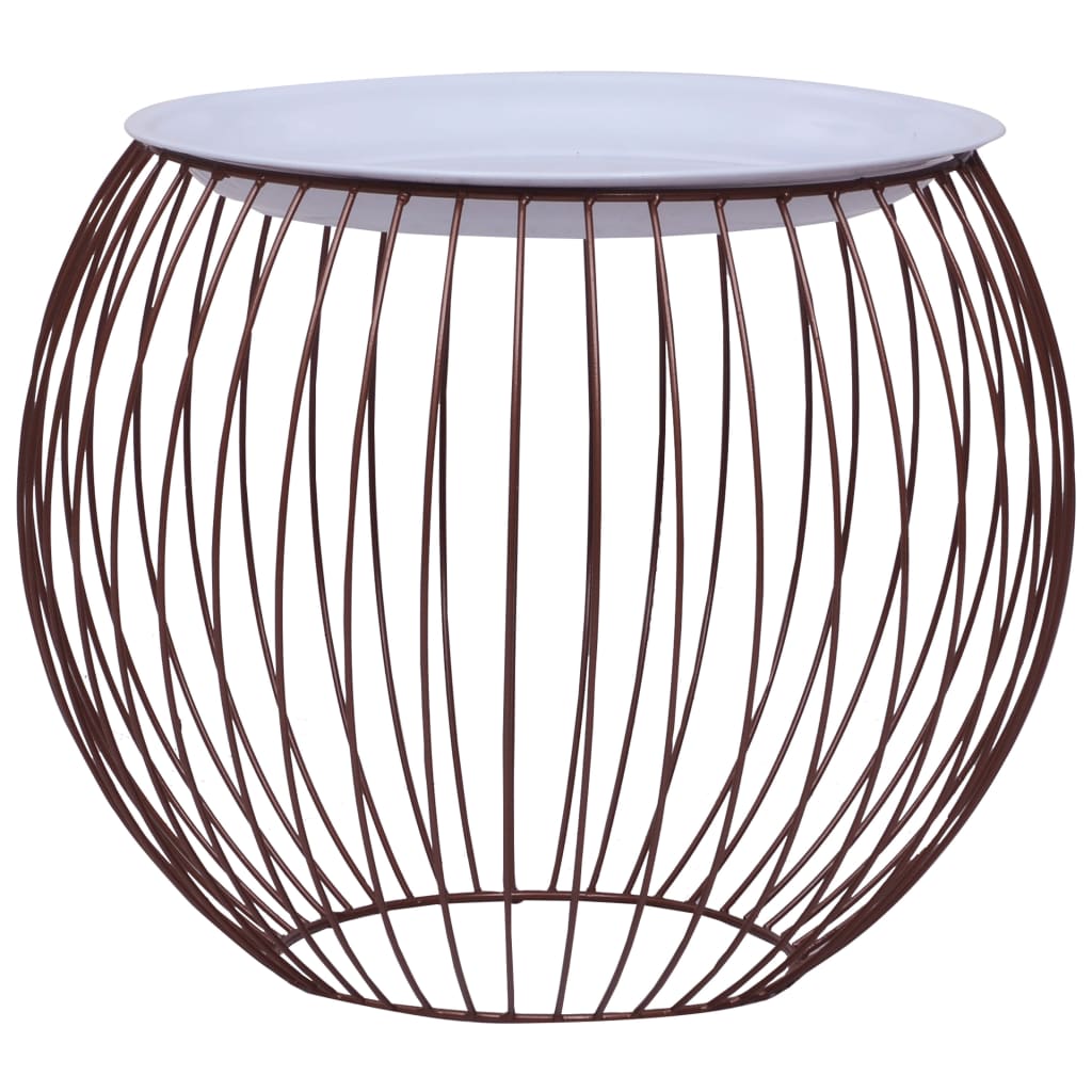 vidaXL Coffee Table Golden Ø 51 cm