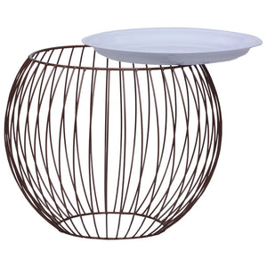 vidaXL Coffee Table Golden Ø 51 cm