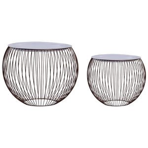 vidaXL Coffee Table 2 pcs Golden