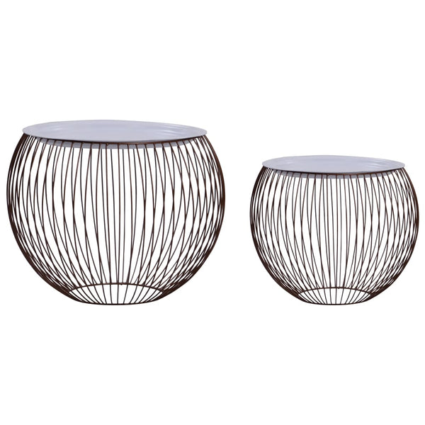 vidaXL Coffee Table 2 pcs Golden