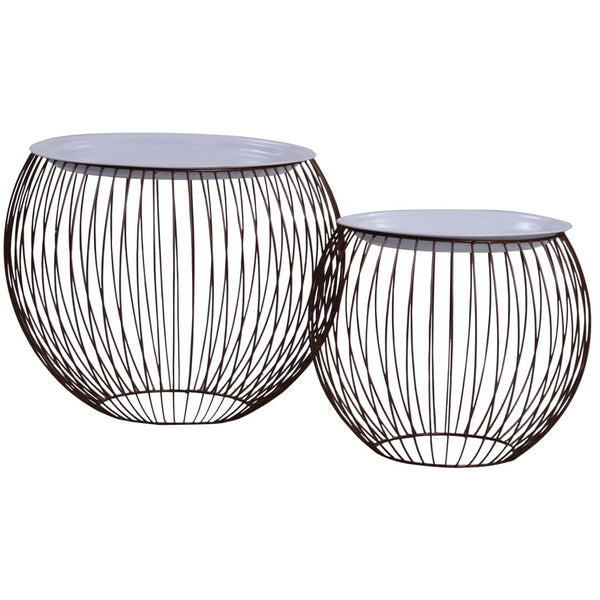 vidaXL Coffee Table 2 pcs Golden