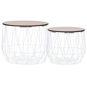 vidaXL Coffee Tables 2 pcs. White