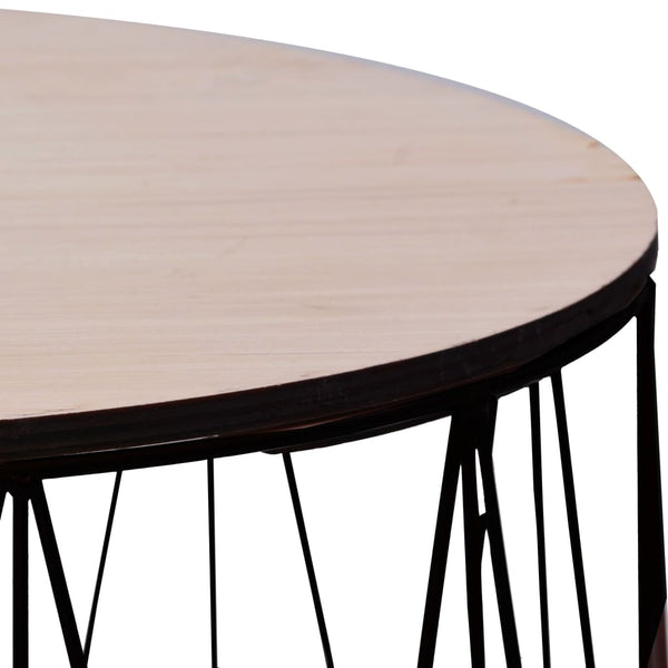 vidaXL Coffee Tables 2 pcs Black