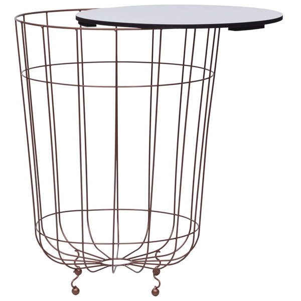 vidaXL Coffee Table Golden Ø 40 cm