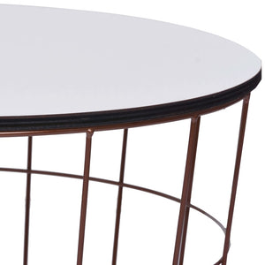 vidaXL Coffee Table Golden Ø 40 cm