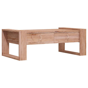 vidaXL Coffee Table 110×60×40 cm Solid Teak Wood