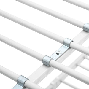 vidaXL Bunk Bed Frame White Metal 140x200 cm/90x200 cm
