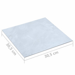 vidaXL Floor Planks 55 pcs White 5.11 m² PVC
