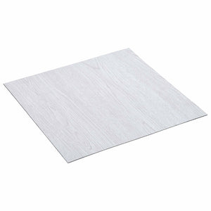 vidaXL Flooring Planks 5.11 m² 55 pcs PVC White Wood