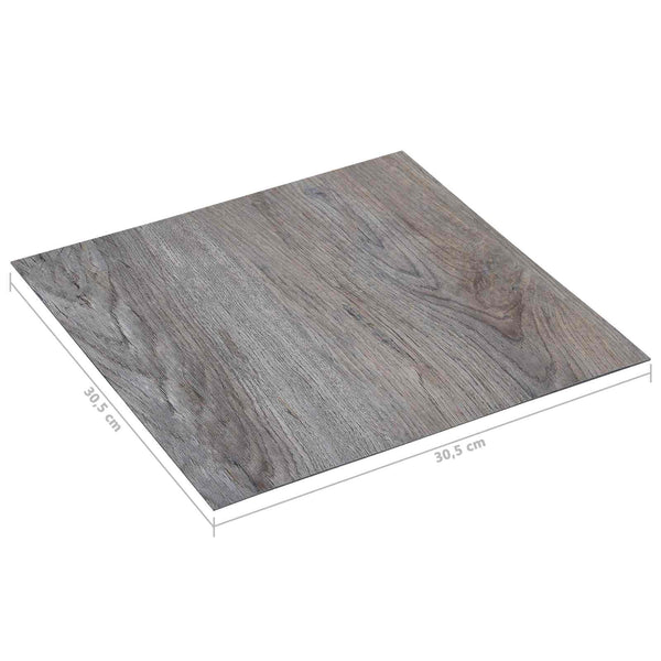 vidaXL Flooring Planks 55 pcs Light Brown 5.11 m² PVC