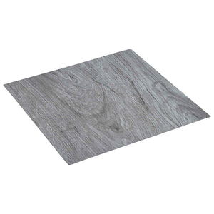 vidaXL Flooring Planks 55 pcs Light Grey 5.11 m² PVC
