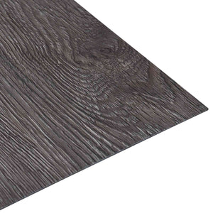 vidaXL Flooring Planks 5.11 m² 55 pcs PVC Black and Grey