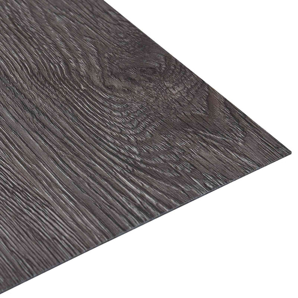 vidaXL Flooring Planks 5.11 m² 55 pcs PVC Black and Grey