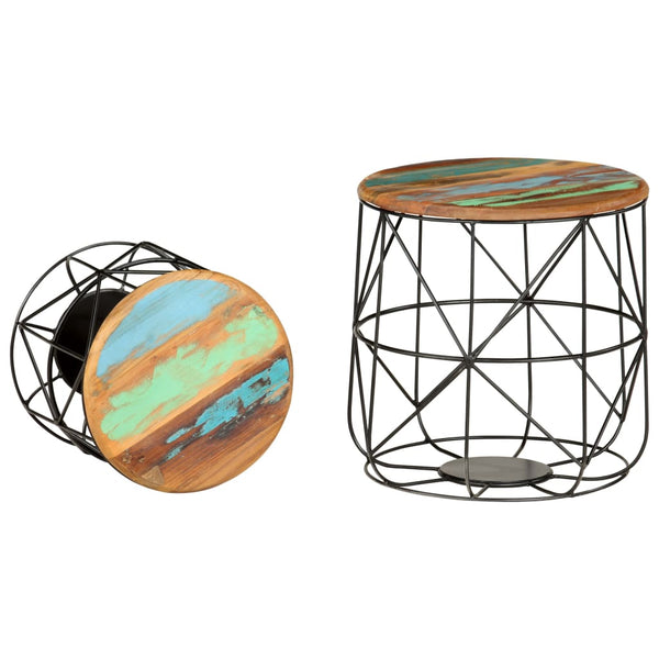 vidaXL Coffee Tables 2 pcs. Solid Reclaimed Wood