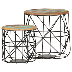 vidaXL Coffee Tables 2 pcs. Solid Reclaimed Wood