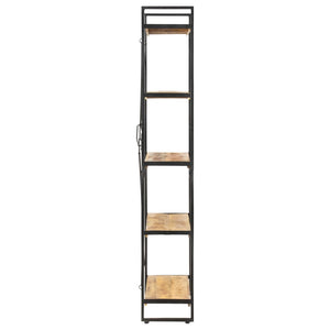 vidaXL Bookcase with 5 Shelves 90x30x180 cm Solid Mango Wood