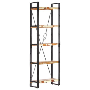 vidaXL Bookcase 5 Tiers 60x30x180 cm Solid Reclaimed Wood